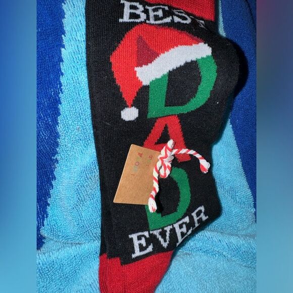 Christmas men’s Dad socks men’s shoe size 8-12 - Picture 3 of 6
